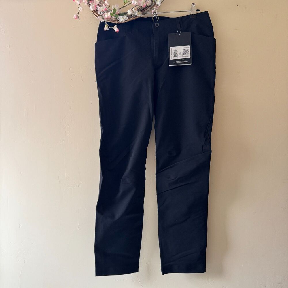 ARC'TERYX Creston AR women's Pants size 10 Blck Waterproof Windproof Stretch NWT